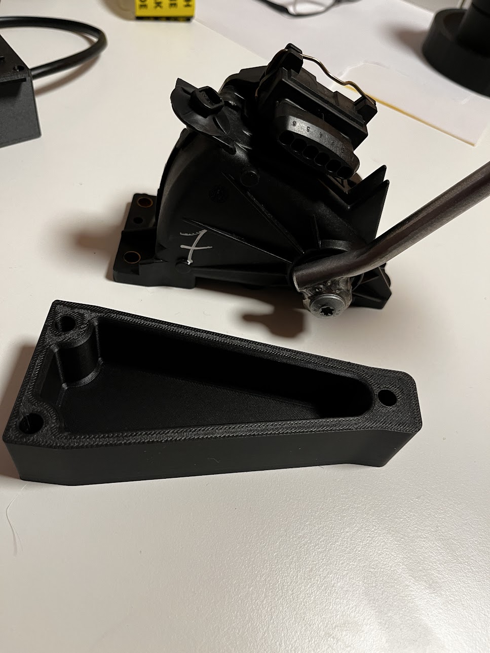 3D printade en adapter till gaspedalen